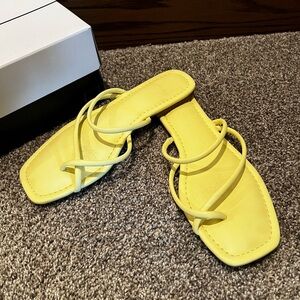 Dolce Vita Yellow Strappy Sandals